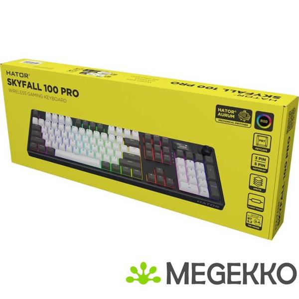 Grote foto hator skyfall 100 pro draadloos gaming toetsenbord computers en software overige computers en software