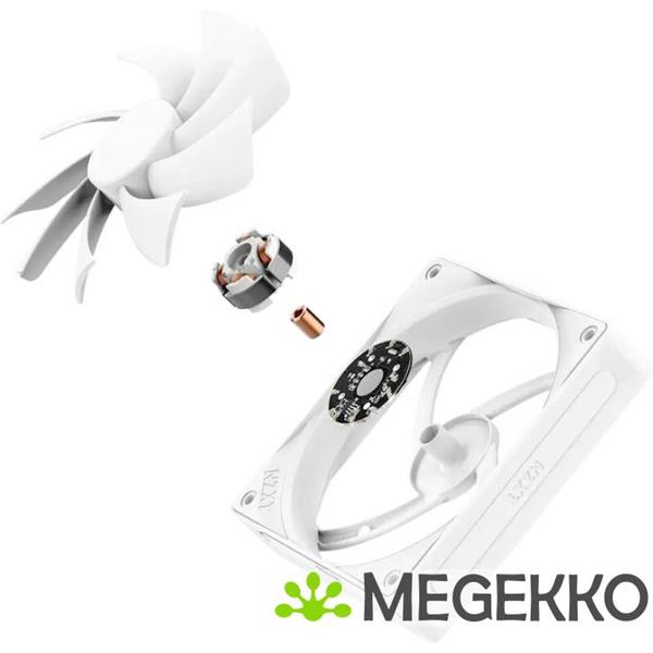Grote foto nzxt f120q 120mm white quiet airflow computers en software behuizingen en kasten