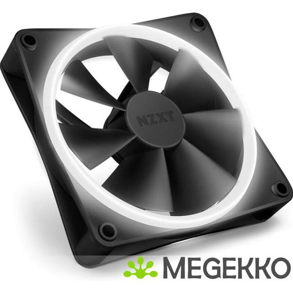 Grote foto nzxt f120 rgb duo 120mm rgb fan triple black computers en software behuizingen en kasten