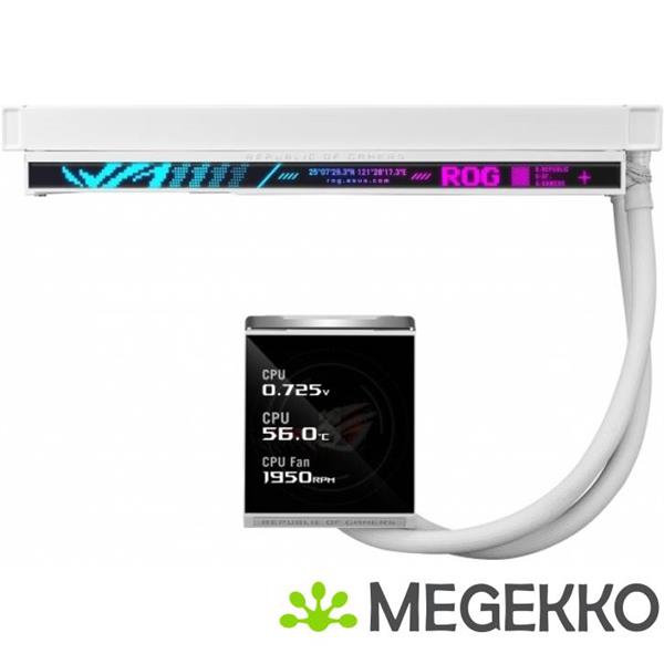 Grote foto asus rog strix lc iv 360 argb lcd white edition computers en software behuizingen en kasten