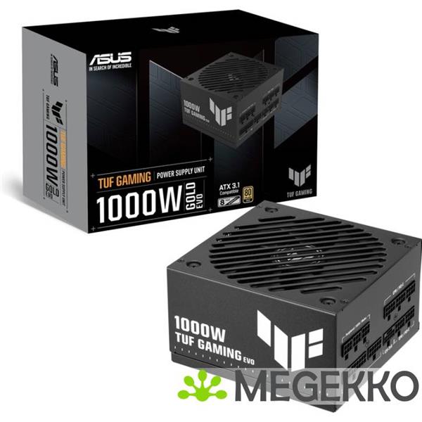 Grote foto asus tuf gaming 1000w gold evo power supply unit 20 4 pin atx atx zwart computers en software overige