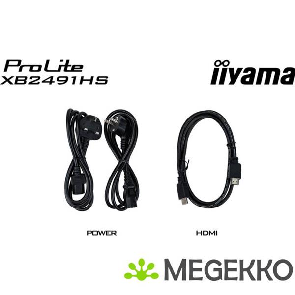 Grote foto iiyama prolite xb2491hs b1 24 full hd ips monitor computers en software overige computers en software