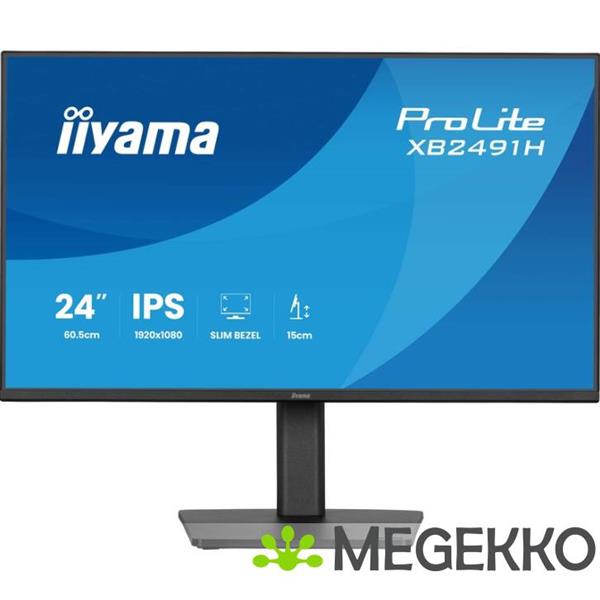 Grote foto iiyama prolite xb2491h b1 24 full hd ips monitor computers en software overige computers en software