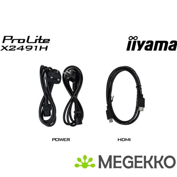 Grote foto iiyama prolite x2491h b1 24 full hd ips monitor computers en software overige computers en software