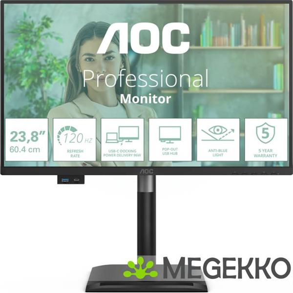 Grote foto aoc professional 24p4cv 23.8 full hd 120hz ips monitor computers en software overige computers en software