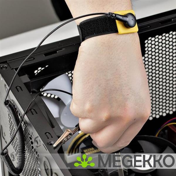 Grote foto startech.com esd wrist strap antistatisch polsbandje zwart computers en software overige computers en software