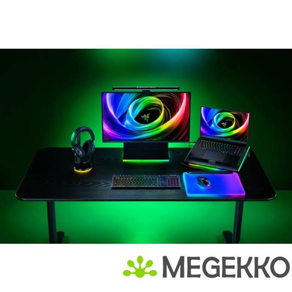 Grote foto razer blackwidow v4 low profile hyperspeed green clicky toetsenbord computers en software overige computers en software