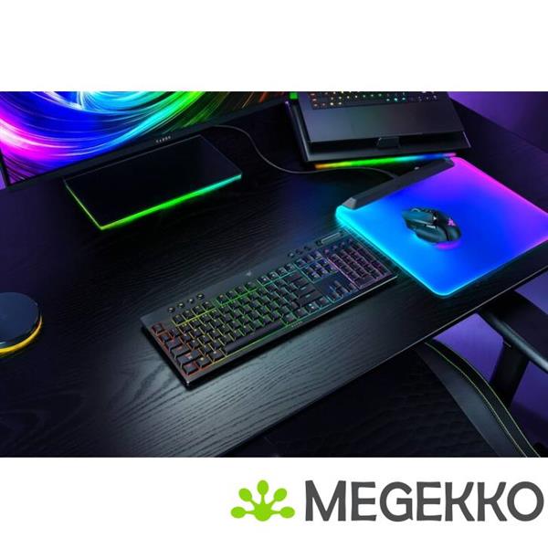 Grote foto razer blackwidow v4 low profile hyperspeed green clicky toetsenbord computers en software overige computers en software
