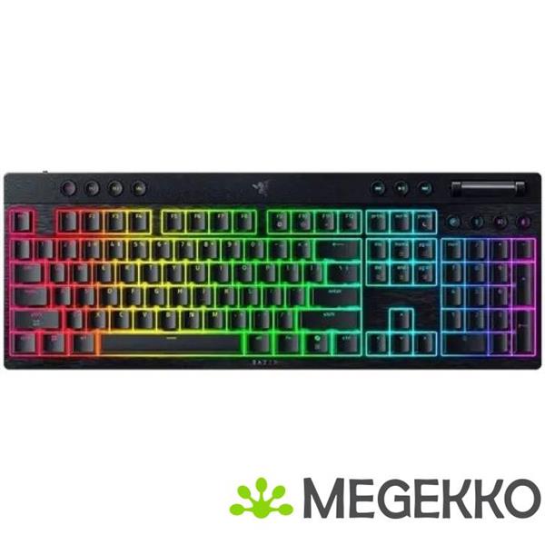 Grote foto razer blackwidow v4 low profile hyperspeed green clicky toetsenbord computers en software overige computers en software