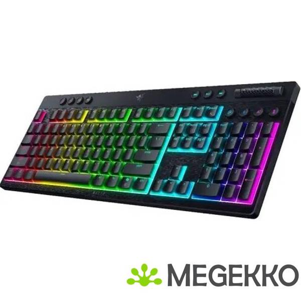 Grote foto razer blackwidow v4 low profile hyperspeed green clicky toetsenbord computers en software overige computers en software
