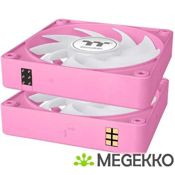 Grote foto thermaltake ct120 ex argb sync ventilator 12 cm roze 3 stuk s computers en software behuizingen en kasten