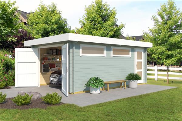Grote foto nieuw houten garag canberra tuin en terras tuinhuisjes en blokhutten