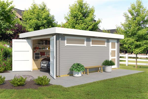 Grote foto nieuw houten garag canberra tuin en terras tuinhuisjes en blokhutten