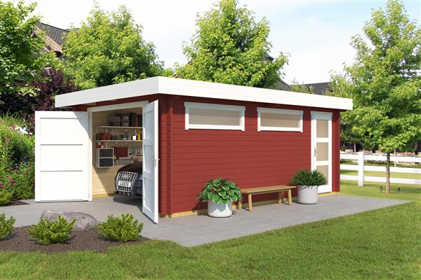 Grote foto nieuw houten garag canberra tuin en terras tuinhuisjes en blokhutten