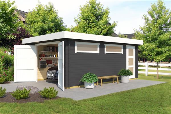 Grote foto nieuw houten garag canberra tuin en terras tuinhuisjes en blokhutten