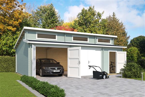 Grote foto nieuw garage hawaii incl. wooden doors tuin en terras tuinhuisjes en blokhutten