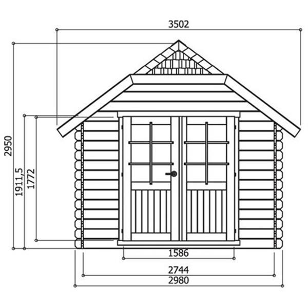 Grote foto cottage tuinhuis limerick autoclave s8505 1 tuin en terras tuinhuisjes en blokhutten