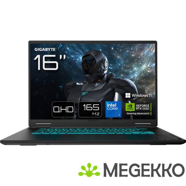 Grote foto gigabyte gaming a16 pro 16 core 7 rtx 5080 gaming computers en software overige computers en software