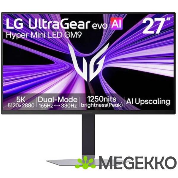 Grote foto lg 27gm950b b.aeu 27 5k dual mode miniled gaming monitor computers en software overige computers en software