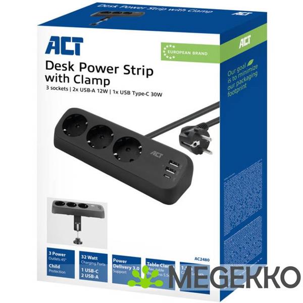 Grote foto act stekkerdoos 30w power delivery usb type c a poorten computers en software overige