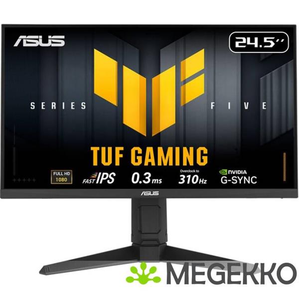 Grote foto asus tuf gaming vg259qmrl5a 24.5 full hd 310hz ips gaming monitor computers en software overige computers en software