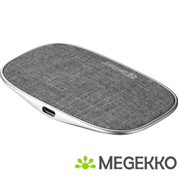 Grote foto sandberg wireless charger deck 15w universeel aluminium grijs usb draadloos opladen binnen computers en software overige