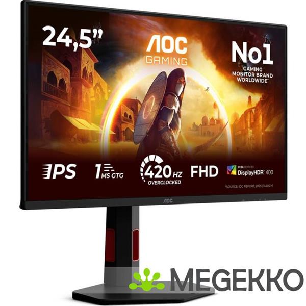 Grote foto aoc g4 25g4kur 24.5 full hd 420hz ips monitor computers en software overige computers en software