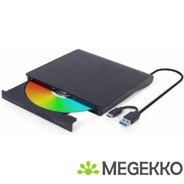 Grote foto gembird dvd usb 031 optisch schijfstation extern dvdrw zwart computers en software cd roms dvd en blu rays spelers en branders