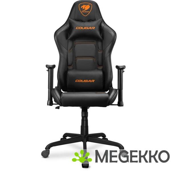 Grote foto cougar gaming armor elite gaming stoel oranje zwart huis en inrichting stoelen