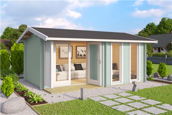 Grote foto nieuw blokhut hampshire tuin en terras tuinhuisjes en blokhutten