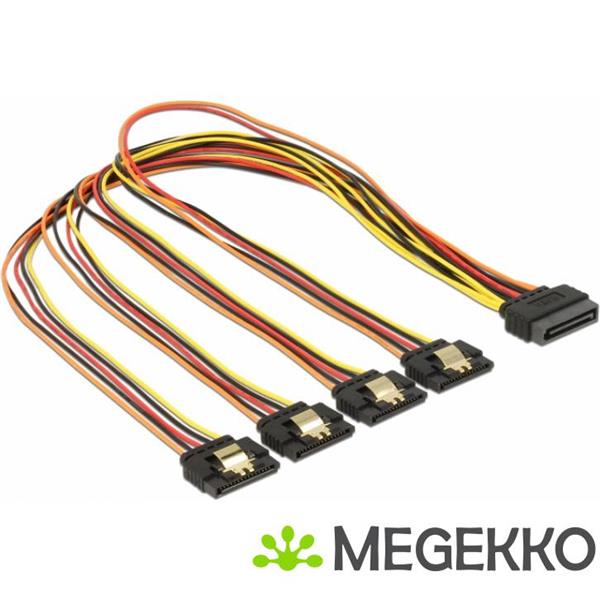 Grote foto delock 60158 0.5m sata 15 pin multi kleuren sata kabel computers en software overige