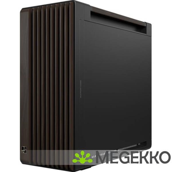 Grote foto asus proart pa602 wood edition modern black metal panel computers en software behuizingen en kasten