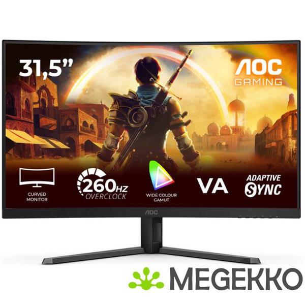 Grote foto aoc g4 c32g42ze 31.5 curved full hd 260hz va monitor computers en software overige computers en software