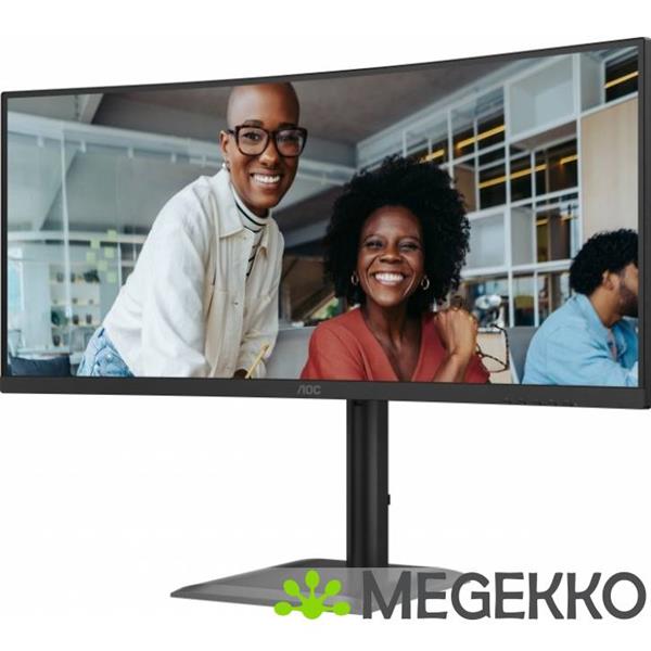 Grote foto aoc e4 cu34e4cv 34 ultrawide quad hd 120hz va monitor computers en software overige computers en software
