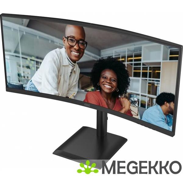 Grote foto aoc e4 cu34e4cv 34 ultrawide quad hd 120hz va monitor computers en software overige computers en software