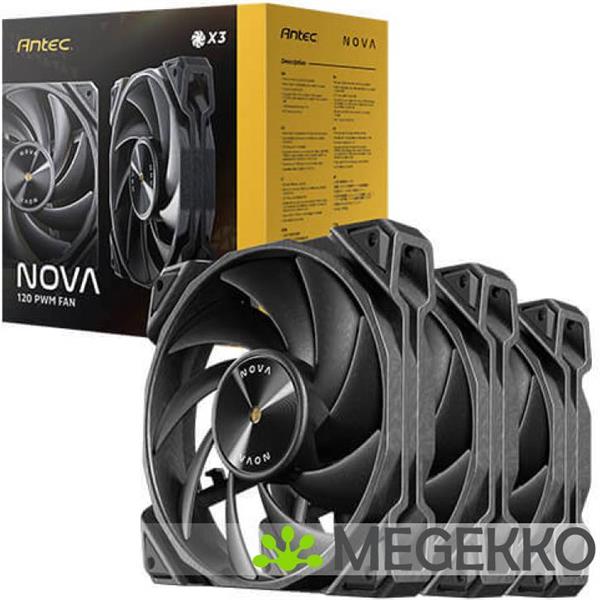 Grote foto antec nova 120mm pwm fan 3 fans up to 3200 rpm computers en software behuizingen en kasten