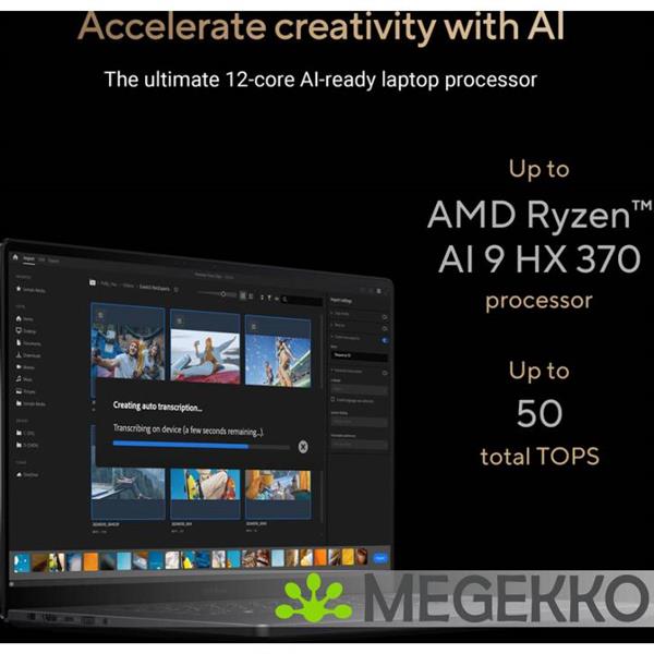 Grote foto asus proart p16 h7606wp srna6x copilot pc 16 amd ryzen ai 9 computers en software overige computers en software