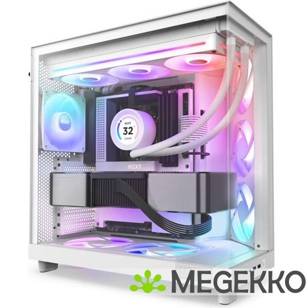 Grote foto nzxt f360 rgb core white computers en software behuizingen en kasten