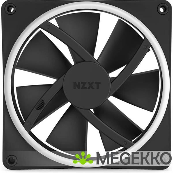 Grote foto nzxt f140 rgb duo 140mm rgb fan single black computers en software behuizingen en kasten