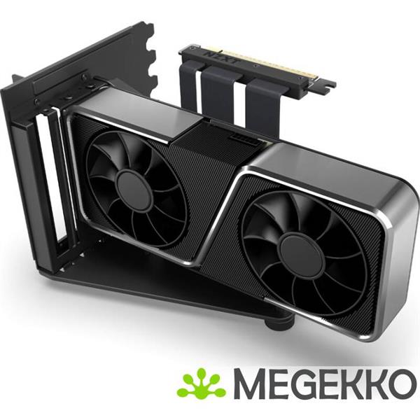 Grote foto nzxt vertical gpu mounting kit h5 h6 h7 h9 black computers en software videokaarten