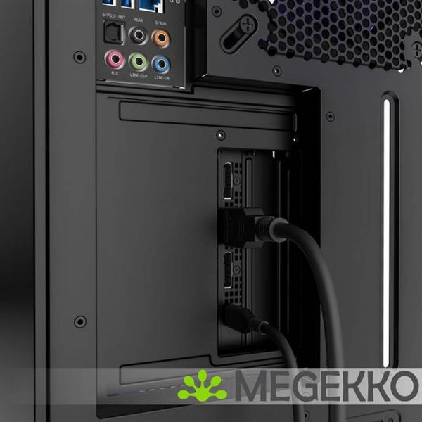 Grote foto nzxt vertical gpu mounting kit h5 h6 h7 h9 black computers en software videokaarten