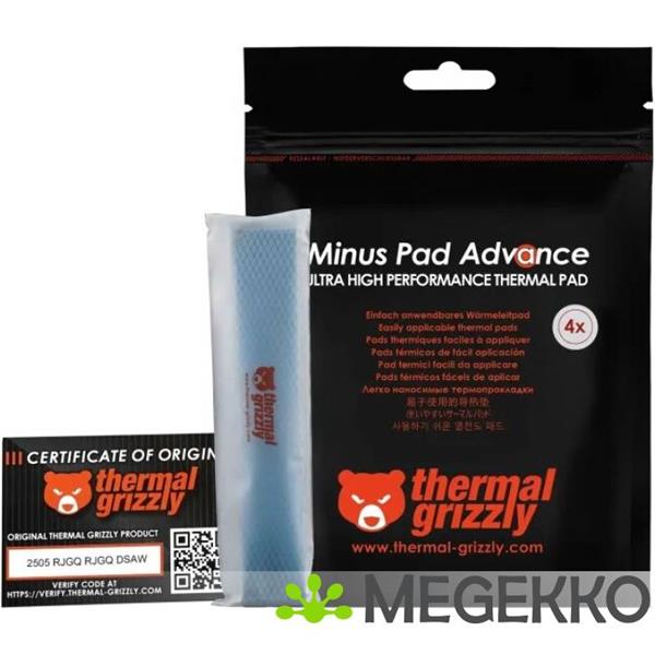 Grote foto thermal grizzly minus pad advance 120x20x0 5 mm 4 pcs computers en software behuizingen en kasten
