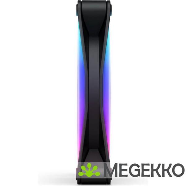 Grote foto nzxt f140 rgb duo 140mm rgb fan single black computers en software behuizingen en kasten