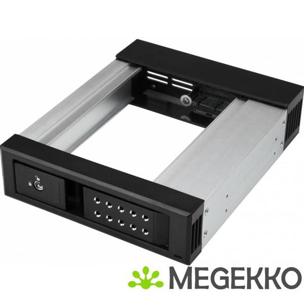 Grote foto startech.com hsb1satsasba 5.25 carrier panel zwart drive bay panel computers en software overige computers en software