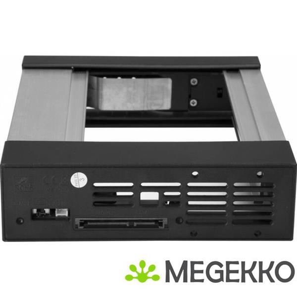 Grote foto startech.com hsb1satsasba 5.25 carrier panel zwart drive bay panel computers en software overige computers en software