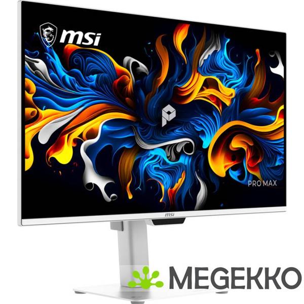 Grote foto msi pro max 271upxw12g computer monitor 67 3 cm 26.5 3840 x 2160 pixels ultrawide full hd qd oled computers en software overige computers en software