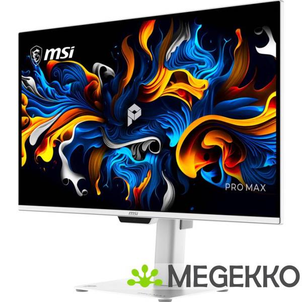 Grote foto msi pro max 271upxw12g computer monitor 67 3 cm 26.5 3840 x 2160 pixels ultrawide full hd qd oled computers en software overige computers en software