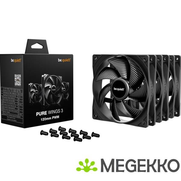 Grote foto be quiet pure wings 3 120 mm pwm triple pack computers en software behuizingen en kasten