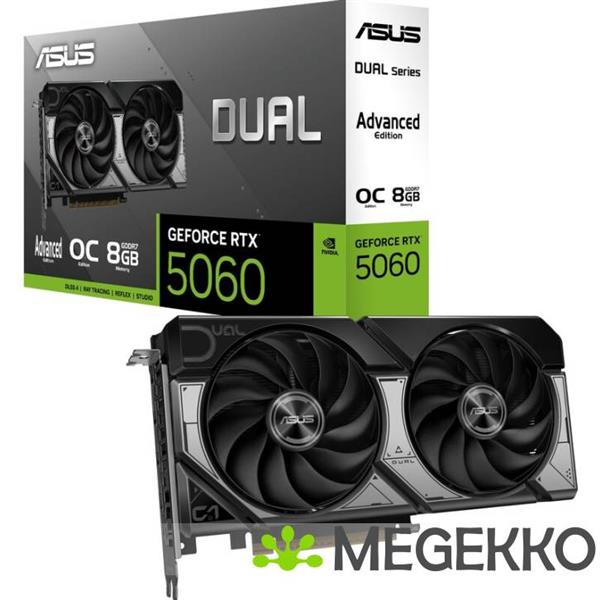 Grote foto asus geforce rtx 5060 dual rtx5060 o8g a computers en software videokaarten