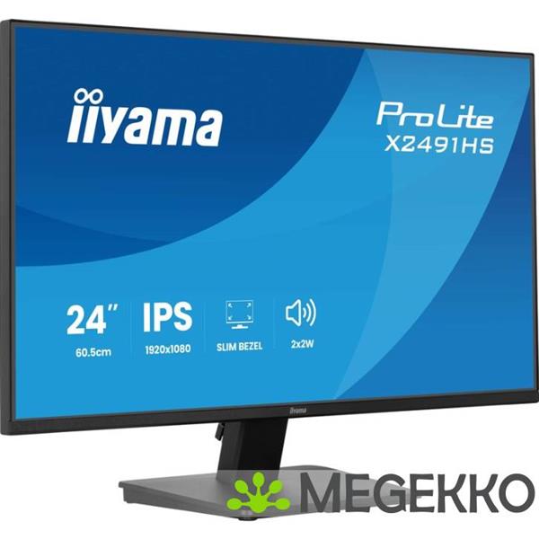 Grote foto iiyama prolite x2491hs b1 24 full hd ips monitor computers en software overige computers en software